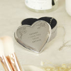 Personalised Floral Trinket Box