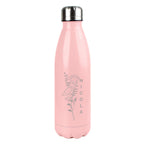 Personalised Pink Floral Stainless Steel 500ml Bottle