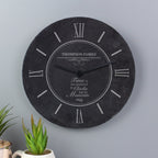Personalised Rustic Slate Wall Clock