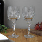 Personalised Crystal Wine Glasses