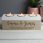 Personalised Tea Light Holder Box