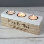 Personalised Tea Light Holder Box