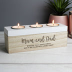 Personalised Tea Light Holder Box