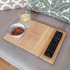 Personalised Wooden Sofa Tray