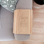 Personalised Wooden Sofa Tray