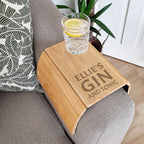 Personalised Wooden Drinks Sofa Tray