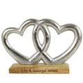 Personalised Double Heart Ornament