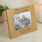Personalised Memorial Wooden Photo Frame