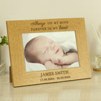 Personalised Memorial Wooden Photo Frame