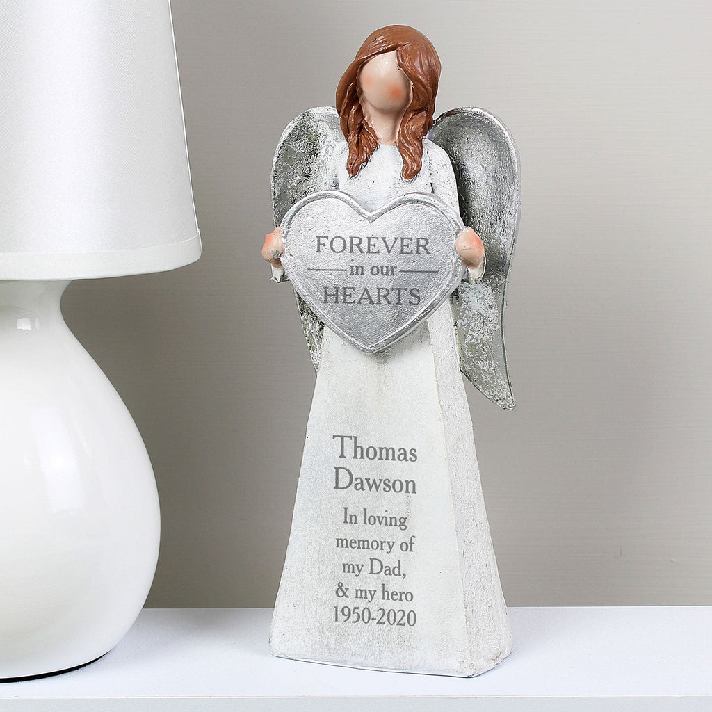 Personalised "Forever in Our Hearts" Angel Ornament