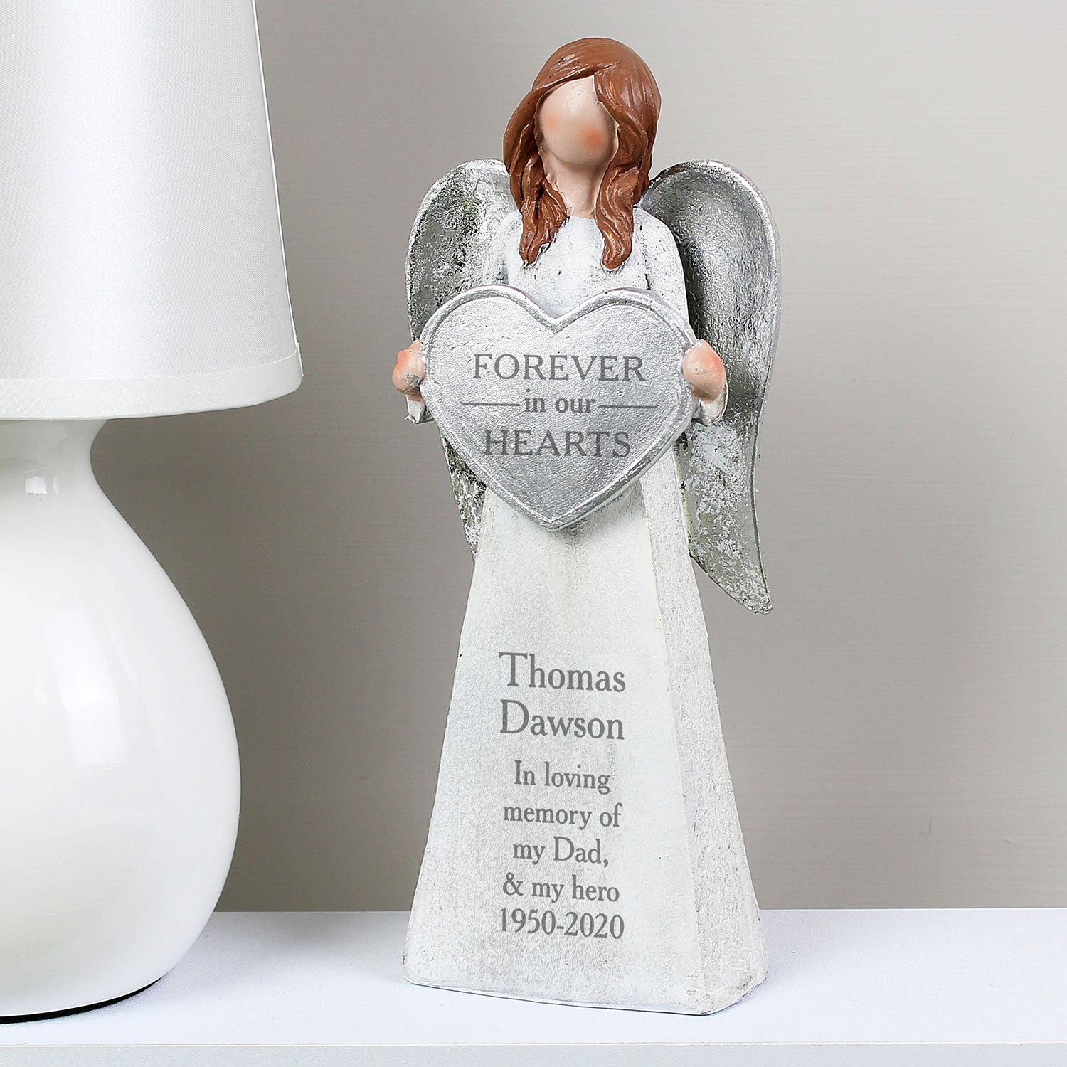 Personalised "Forever in Our Hearts" Angel Ornament