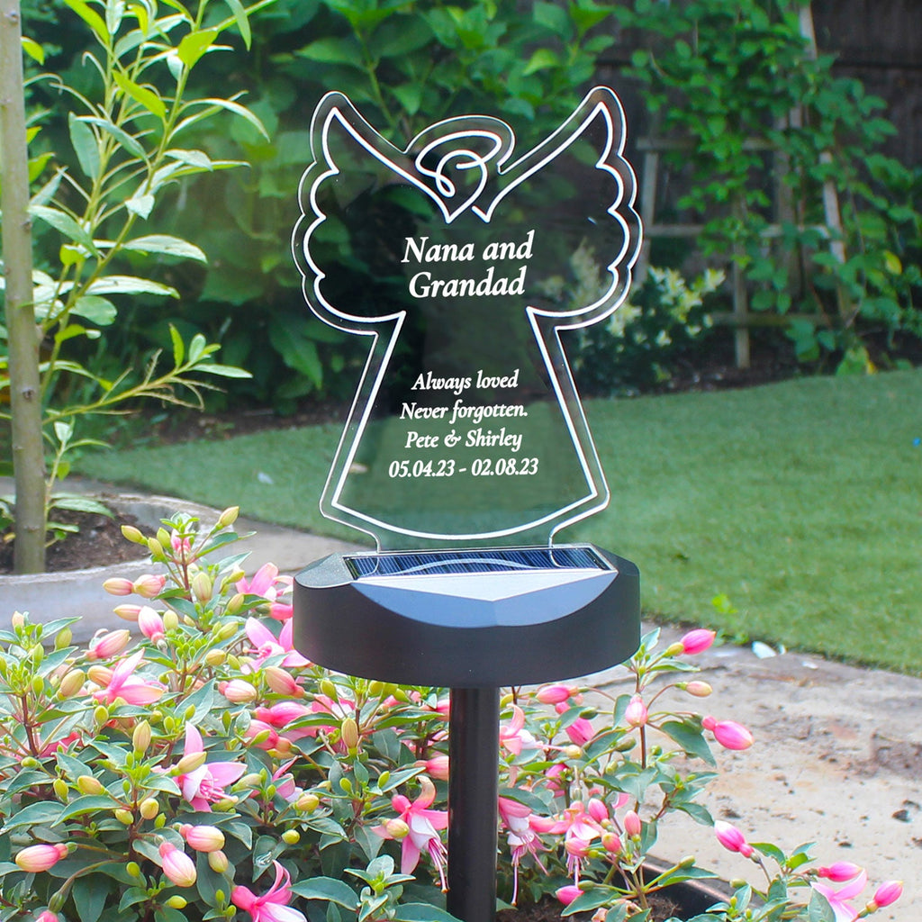 Personalised Angel LED Solar Light