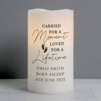 Personalised Footprint Flameless LED Candle
