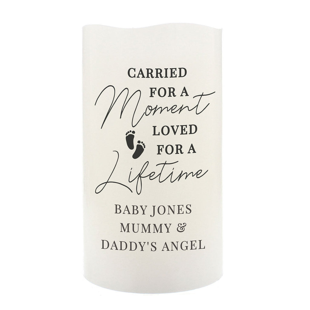 Personalised Footprint Flameless LED Candle