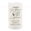 Personalised Footprint Flameless LED Candle