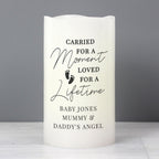Personalised Footprint Flameless LED Candle