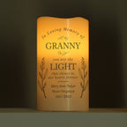Personalised Memorial Flamelss Candle