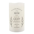 Personalised Memorial Flamelss Candle