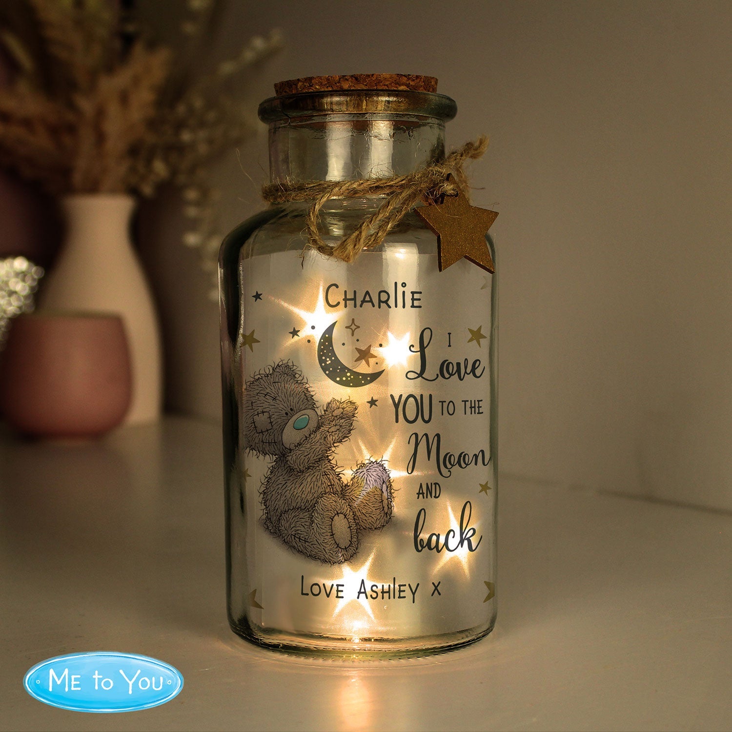 Personalised LED Me To You Light Up Jar