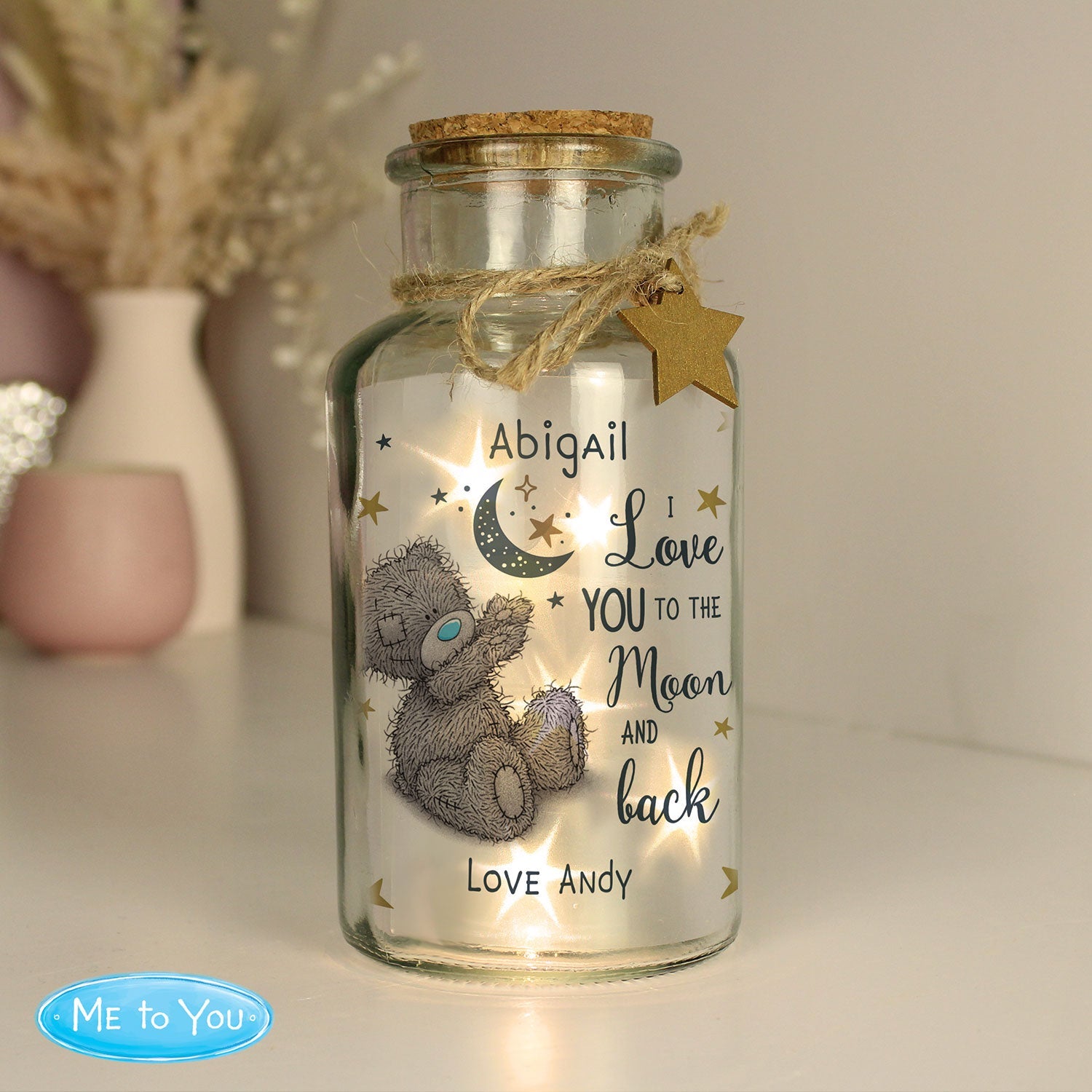 Personalised LED Me To You Light Up Jar