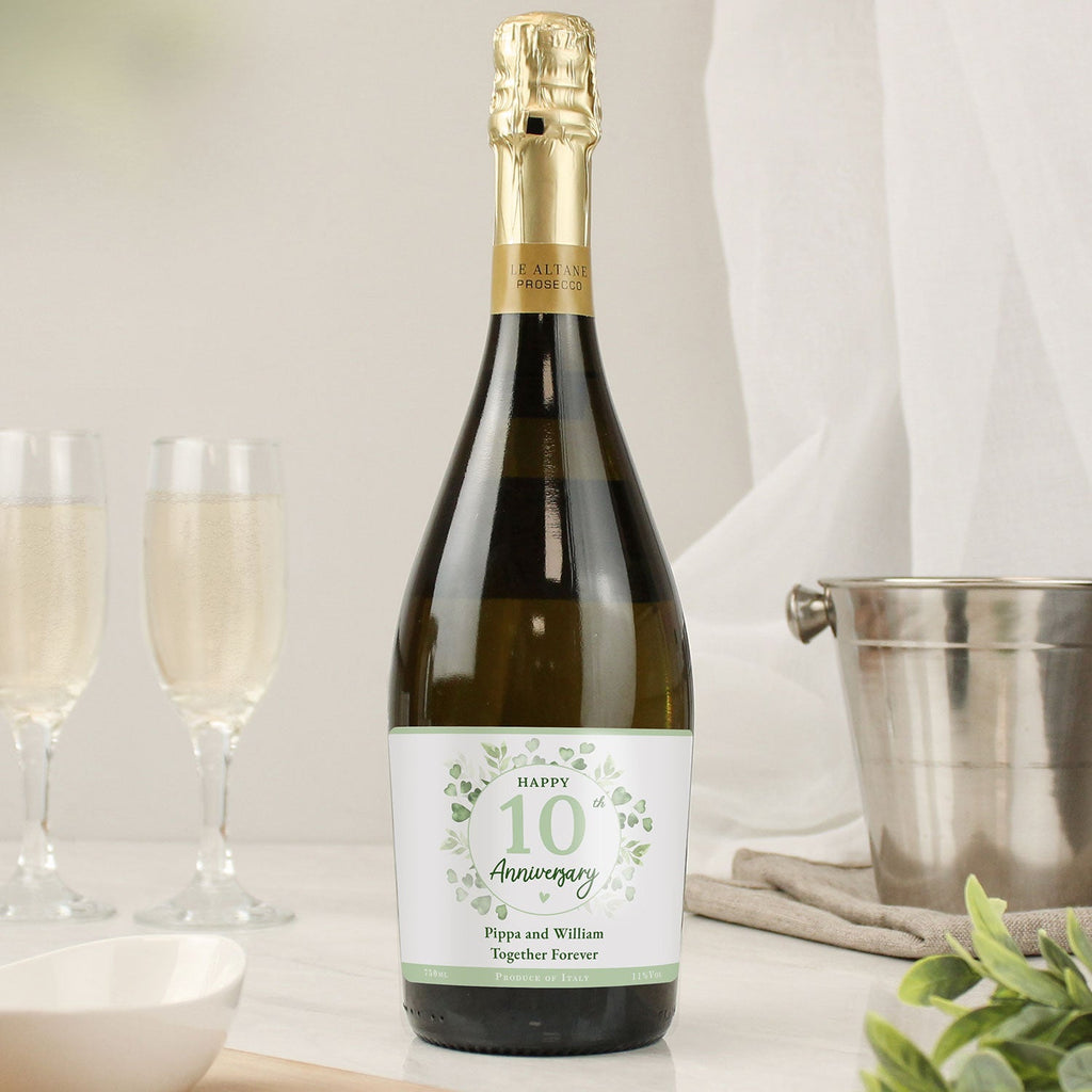 Personalised Anniversary Prosecco 750ml Bottle