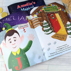 Personalised Magical Christmas Adventure Story Book and Teddy Bear