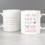 Personalised 'You're Like a Mum to Me' Mug