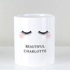 Personalised Eyelashes Trinket Pot