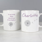 Personalised Lilac Dandelion Mug