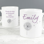Personalised Lilac Dandelion Mug