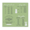 Personalised Weights & Measures Glass Chopping Board