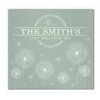Personalised Dandelion Glass Chopping Board