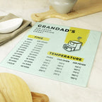 Personalised Air Fryer Conversion Glass Chopping Board