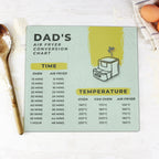 Personalised Air Fryer Conversion Glass Chopping Board