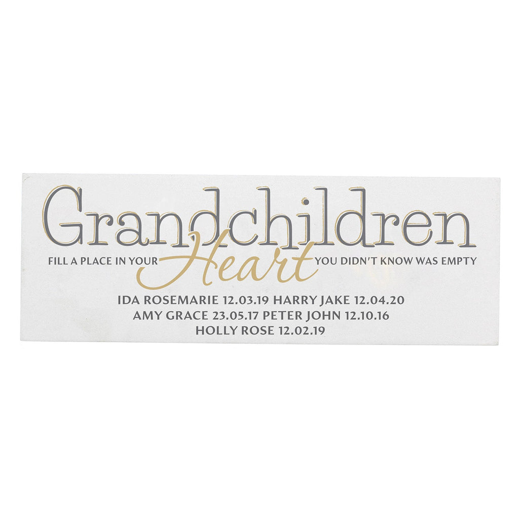 Personalised Wooden Sign for Grandparents