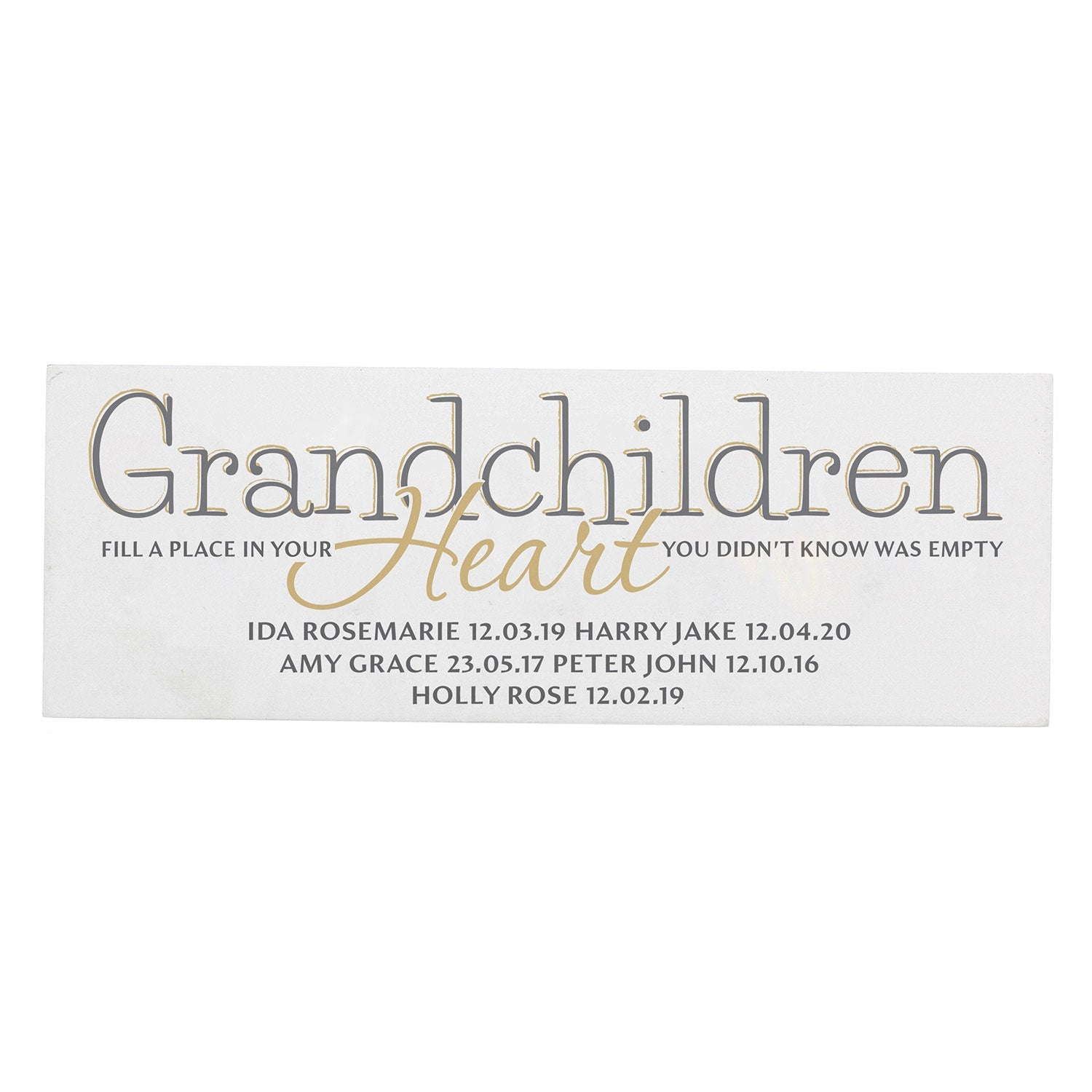 Personalised Wooden Sign for Grandparents