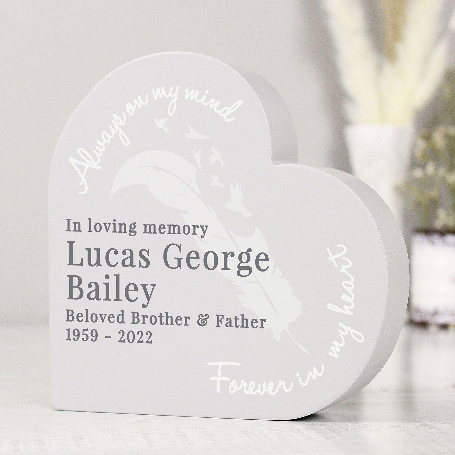 Personalised Memorial Heart Ornament