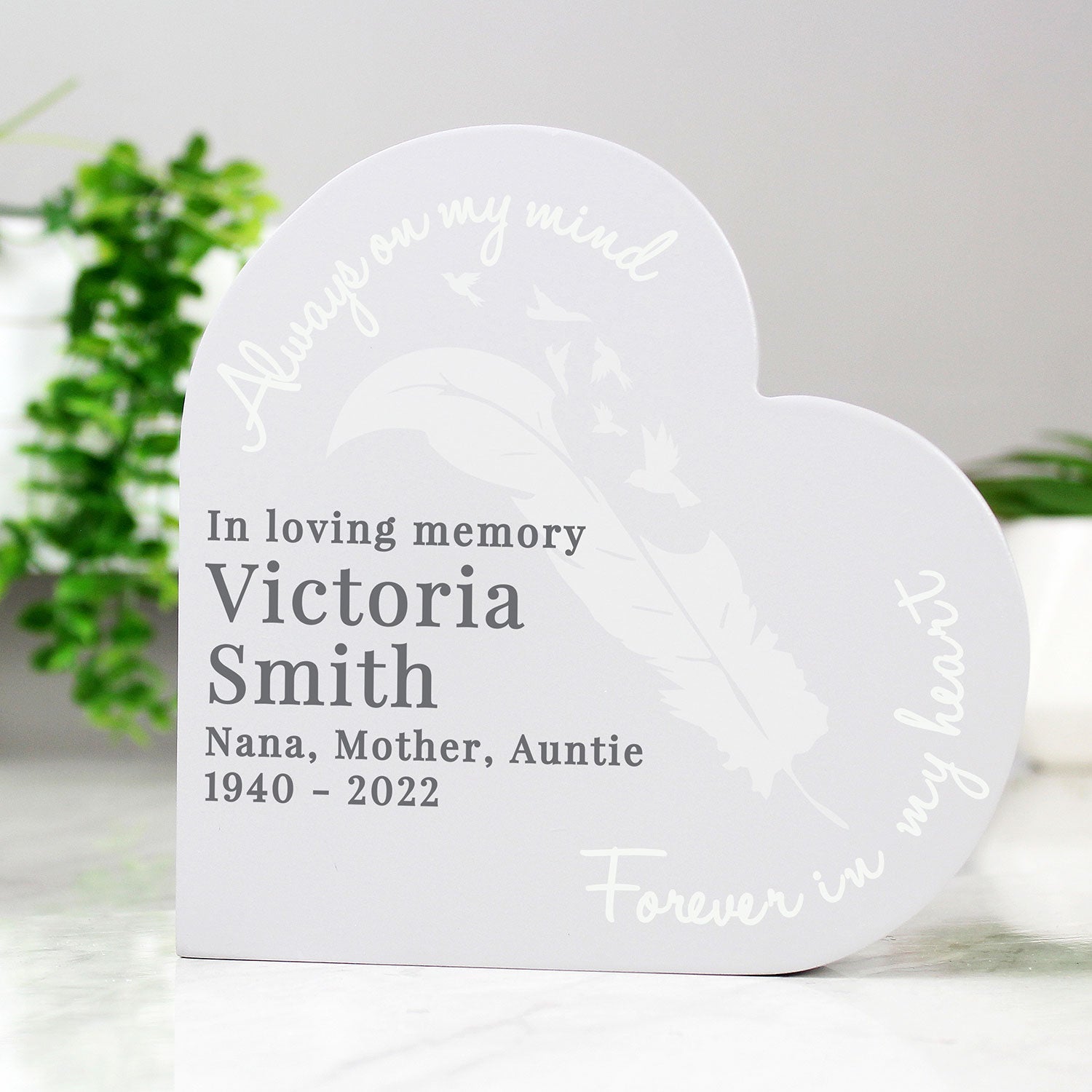 Personalised Memorial Heart Ornament