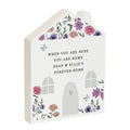 Personalised Wild Flowers Wooden House Ornament