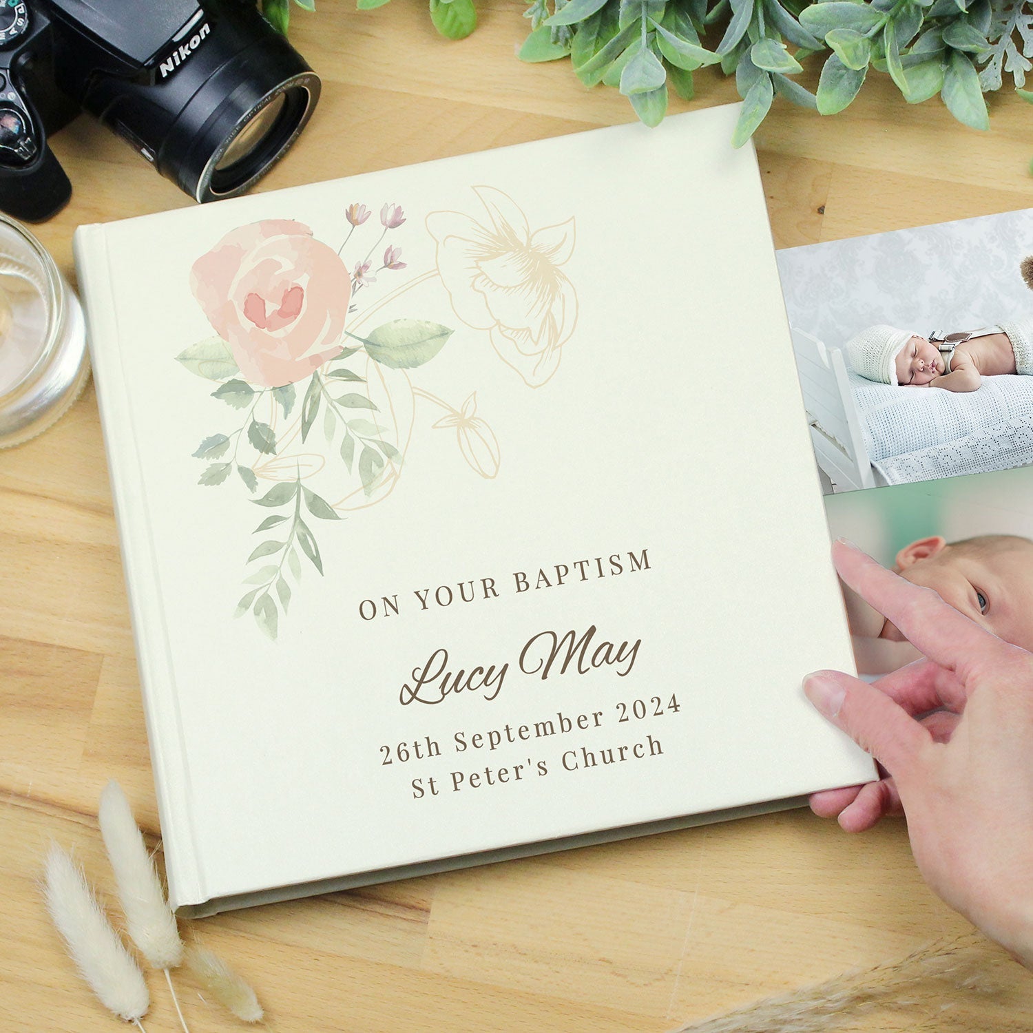 Personalised Flower Photo Album