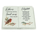 Personalised Robin Resin Memorial Book