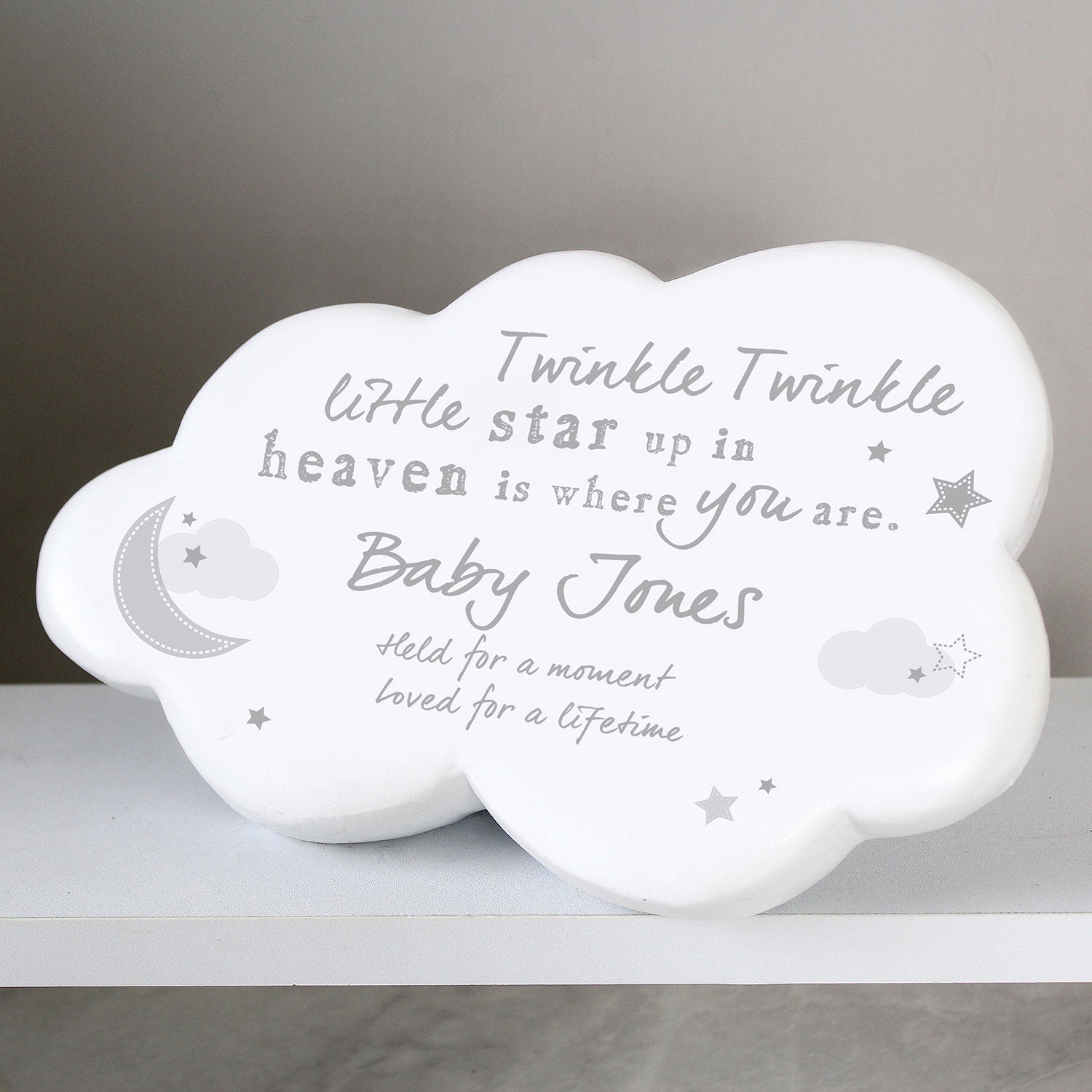 Personalised Resin Memorial Cloud