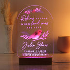 Personalised Robin Memorial LED Light
