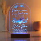 Personalised Robin Memorial LED Light