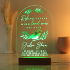 Personalised Robin Memorial LED Light