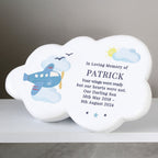 Personalised Plane Memorial Cloud