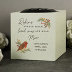 Personalised Robin Memorial Vase
