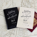 Personalised 'Lifetime of Adventures' Couples Passport Holders