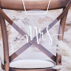 Acrylic Mr and Mrs Chair Signs- 5 Inner Pack