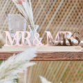 Rose Gold Acrylic Mr and Mrs Sign- 5 Inner Pack